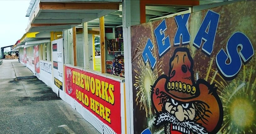 Fireworks Stands at J & J Nursery, Spring, TX