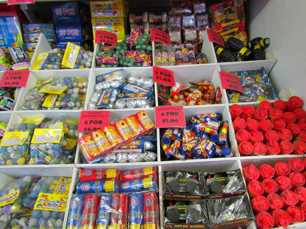 Children's Fireworks at J & J Nursery, Spring, TX