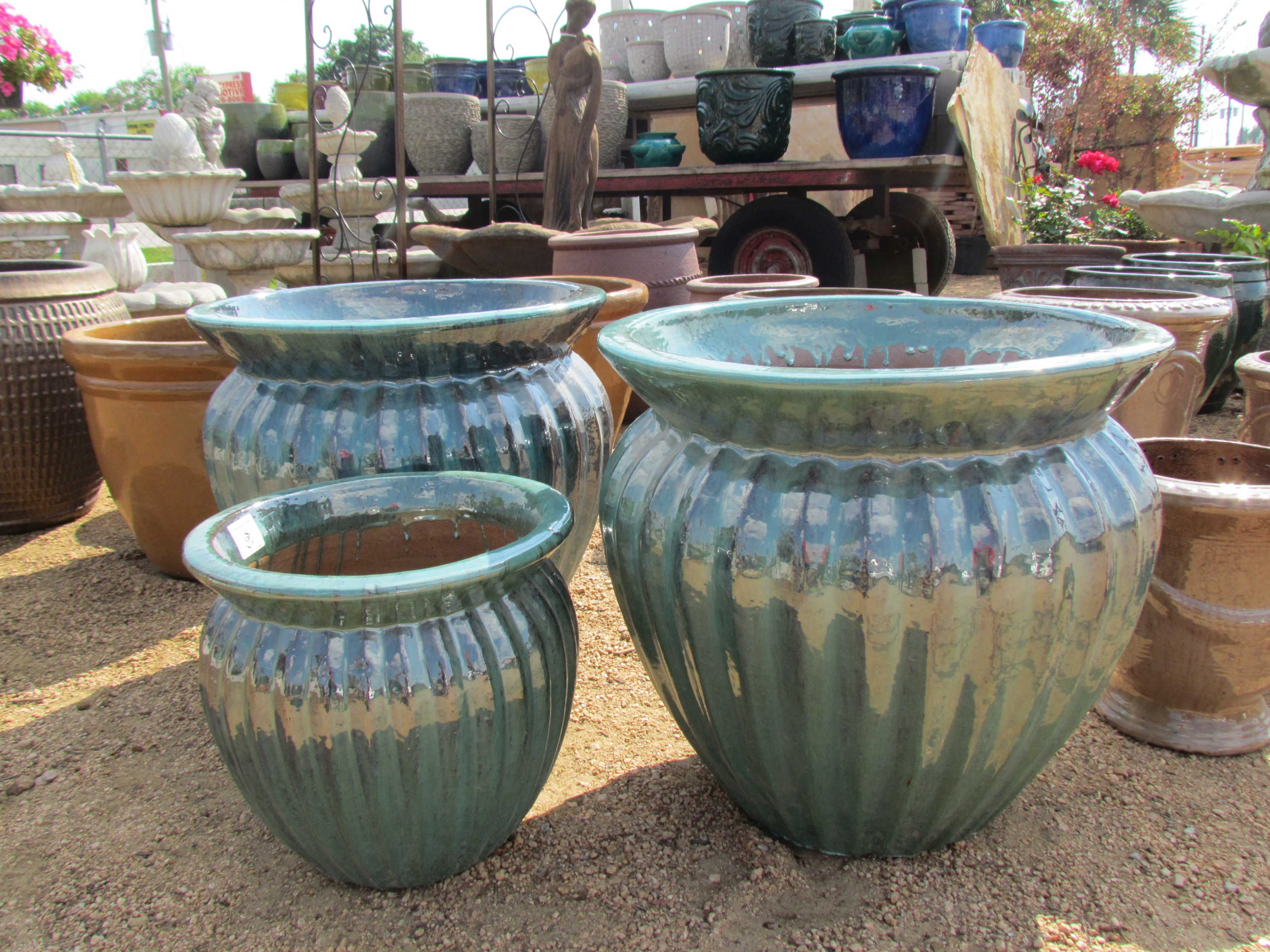 Pottery at J&J Nursery, Spring, TX